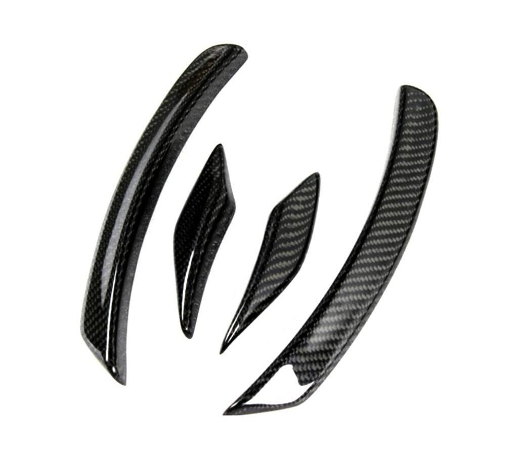 Car Real Carbon Fiber Wheel Eyebrow Eyelids Fender Arches Flares Trim Cover For Mercedes-Benz W204 C-Class C63 AMG 2008-2009