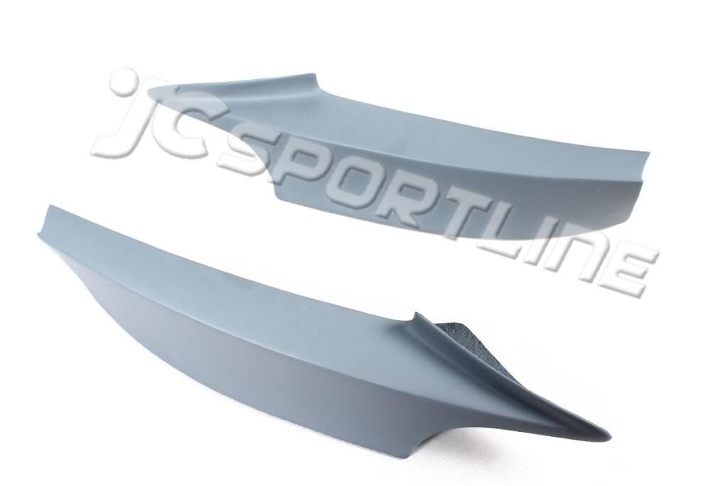 FRP black matt painted Front bumper lip apron splitter Spoiler flaps Fit For BMW F34 3 Series GT M SPORT BUMPER 14-2015 2pcs/set