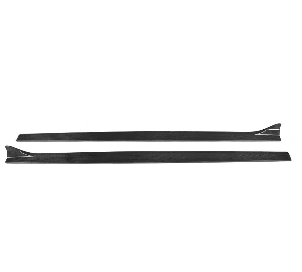 2pcs/set S3 carbon fiber body kit side skirts Fit For Audi A3 SLINE S3 Sedan 2013-2016 (Fit S3)