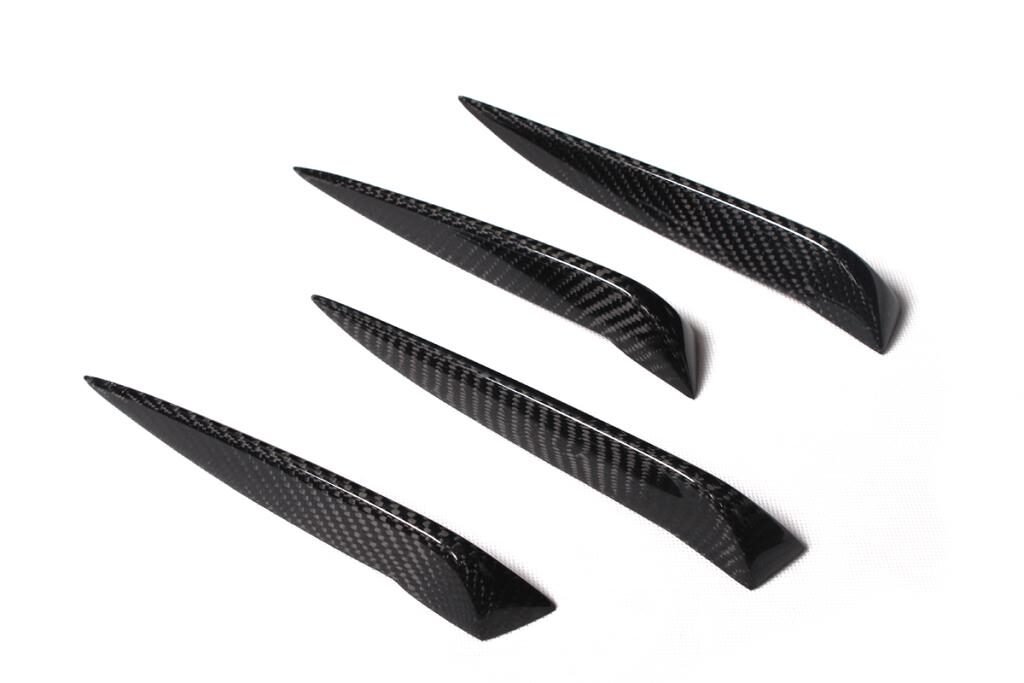 S3 carbon fiber Front Bumper Fin trims For Audi A3 SLINE S3 Sedan 2013-2016(Fit S3)