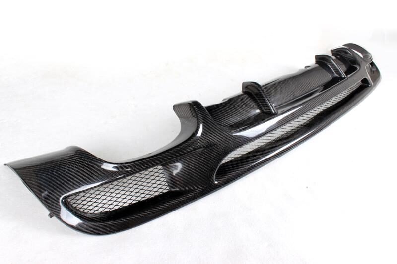 BMW E82 rear bumper diffuser quad exhaust dual outlet