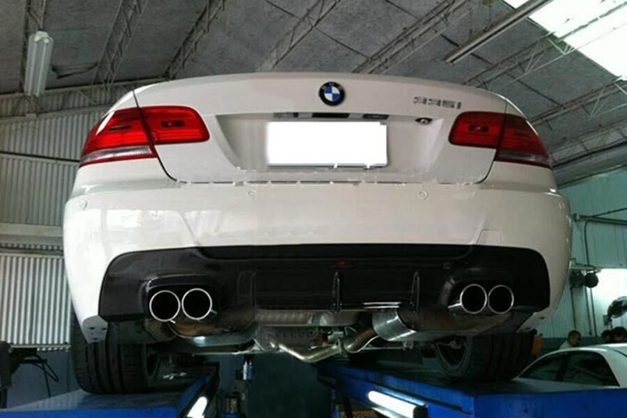 grey primmer unpainted rear diffuser spoiler 2008+ 2013 fit for bmw e92 e93 m-tech 335i new style