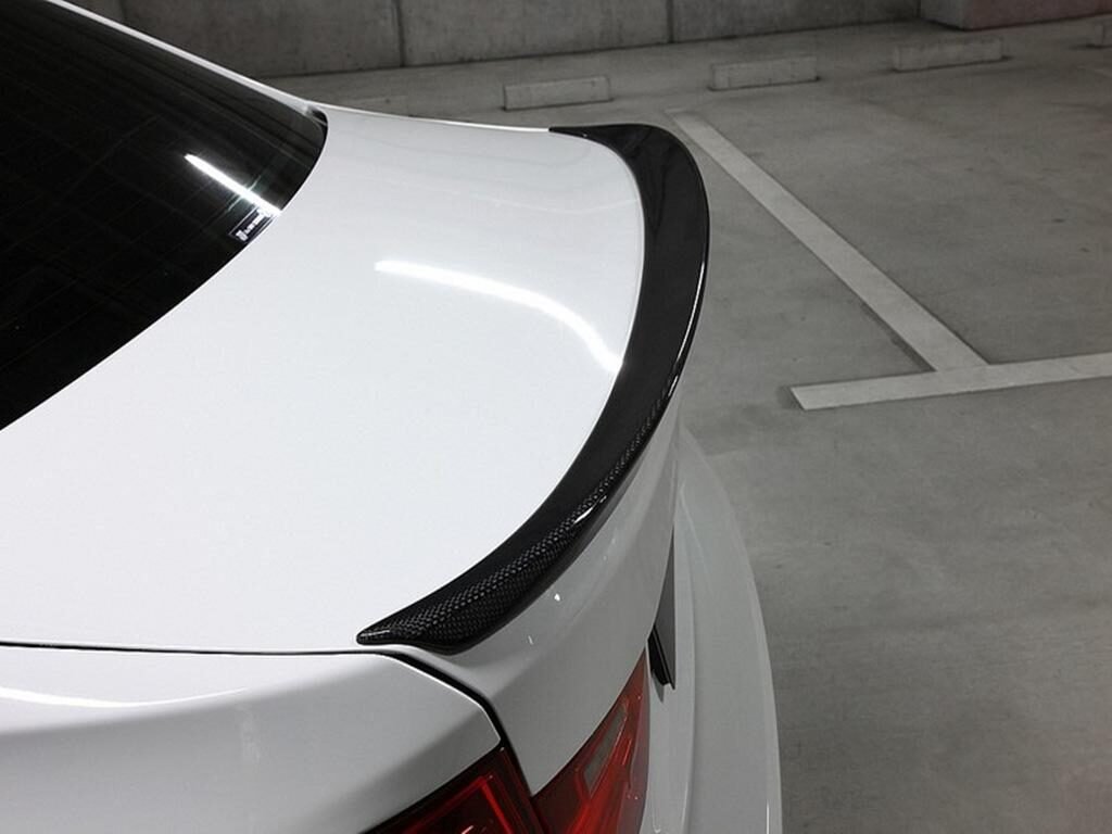 BMW F30 trunk CF spoiler plain weaven