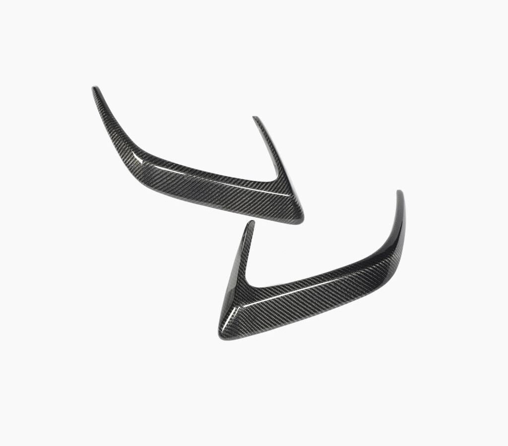 2PCS/SET Rear Bumper Vents Spoiler Flics for Mercedes C-Class W205 C63 AMG Coupe 2-Door 15-17 (Fit:W205 Coupe)