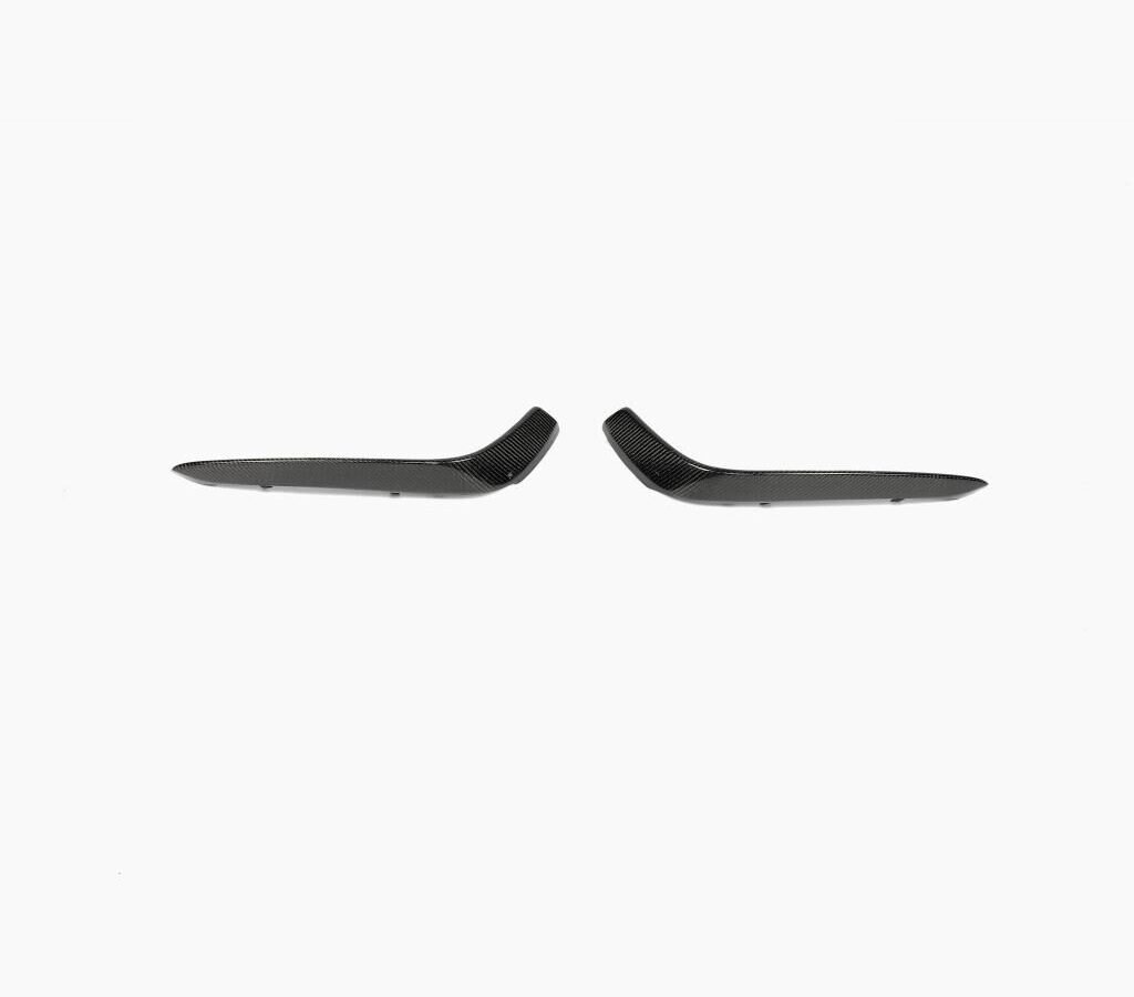 2PCS/SET Front Fog Lamp Mesh Mask Trims for Mercedes Benz C-Class W205 C63 AMG 15-17 (Fit:W205)