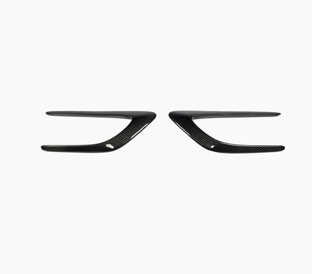 2PCS/SET Front Fender Scoop Vents Trims for Mercedes Mercedes Benz C-Class W205 C63 AMG 15-17 (Fit:W205)