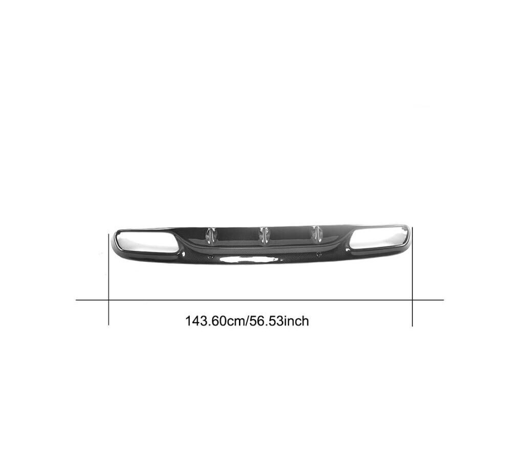 Carbon fiber Car Diffuser for Mercedes Benz W205 C63 AMG Coupe 2-Door 15-17 (Fit:W205 Coupe)