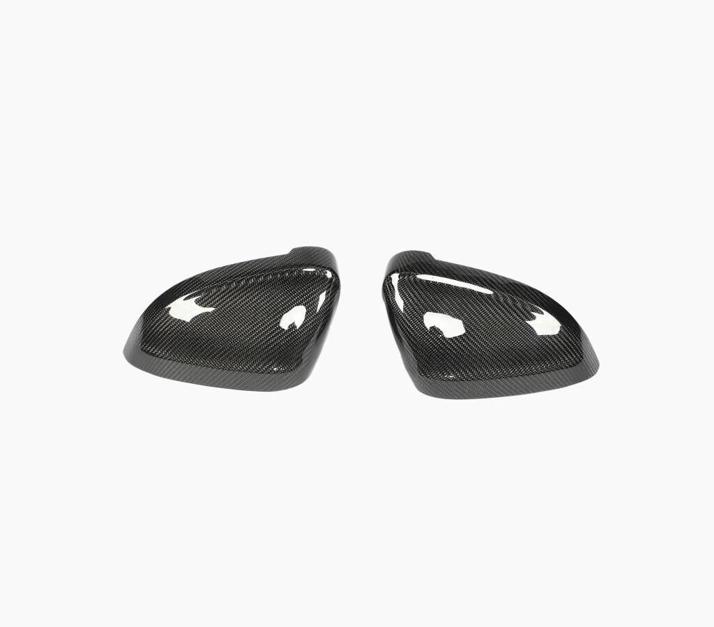 2017 Direct Replacement Carbon Mirror Covers for AUDI A4 B9 with side lane assist hole(Fits: A4 B9)