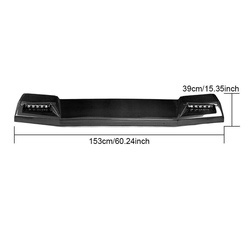 CF Front Roof Spoiler with DRL Lights for Mercedes Benz G-CLASS W463 G500 G550 G55 G63 G65 AMG 04-17