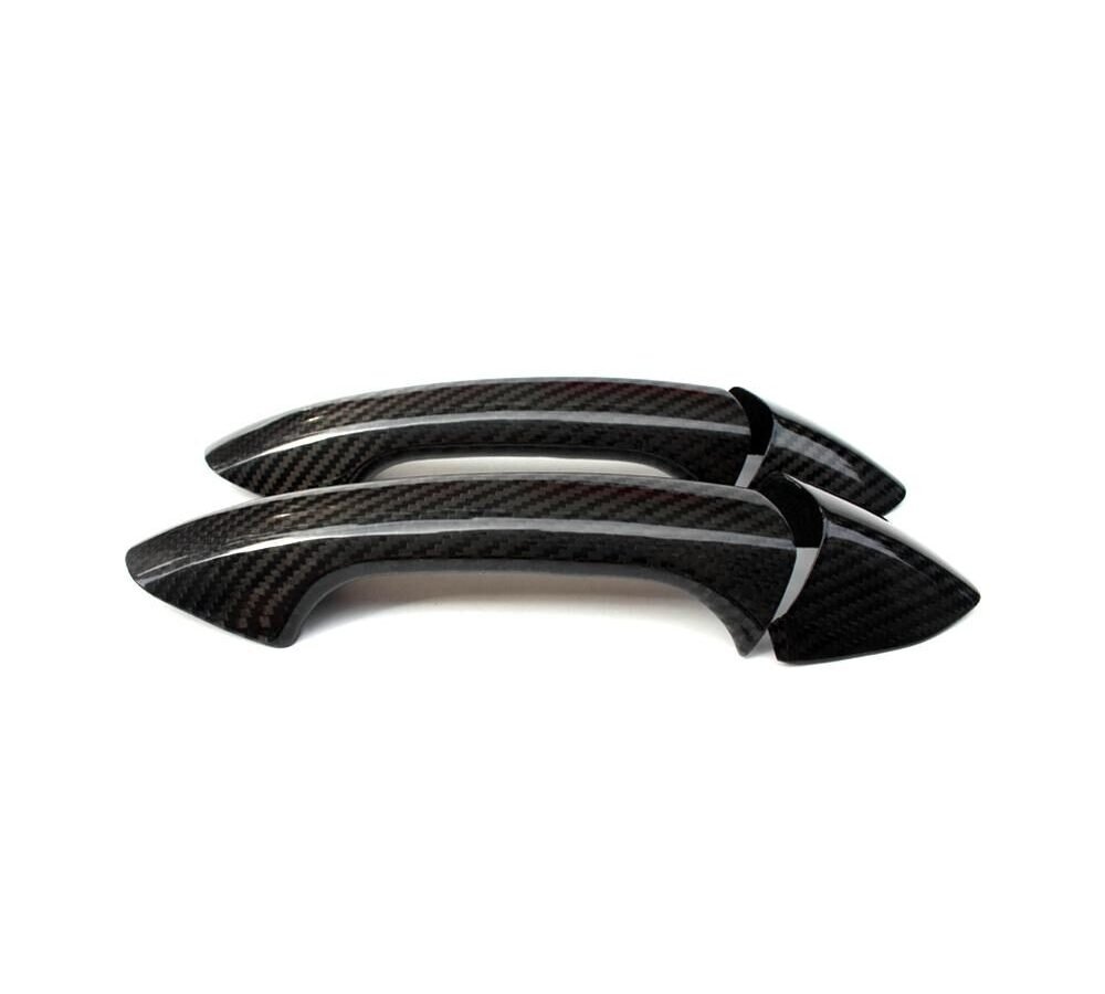 Carbon Fiber Color Outter Door Handle Cover Trim For Mercedes-Benz C/E class GLC coupe 2door