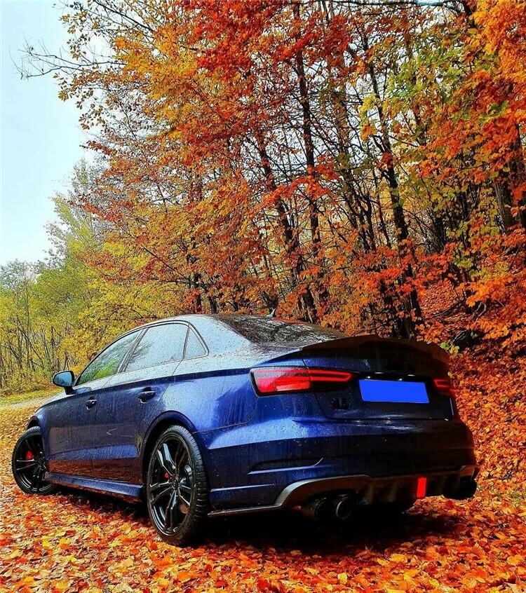 For RS3 carbon fiber diffuser spoiler body kit 2017-2018