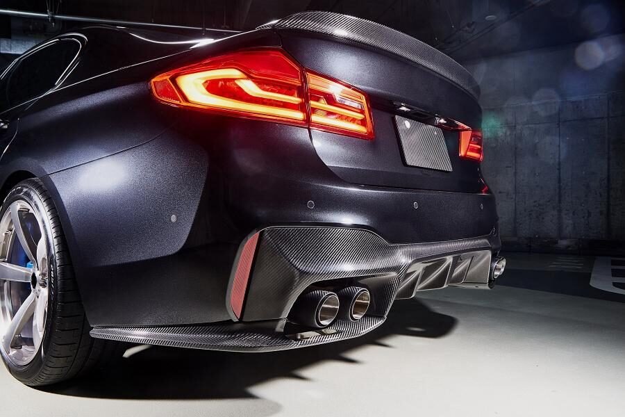 For BMW M5 G30 G38 M Sport Rear bumper spoiler Body kit diffuser