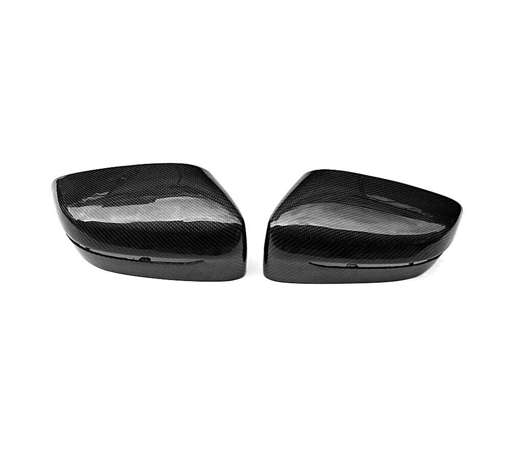 2Pcs Carbon Fiber Side Mirror Cover Replace Carbon Rear Side View Caps LHD For BMW 5 6 7 Series G11 G12 G30 G31 GT G32 2017-2018