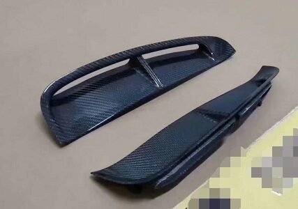 For Porsche Panamera 971 Turbo 2017 2018 Carbon Fiber Door Side Vent Air Flow Fender Outlet Cover Trim Wing Car Styling