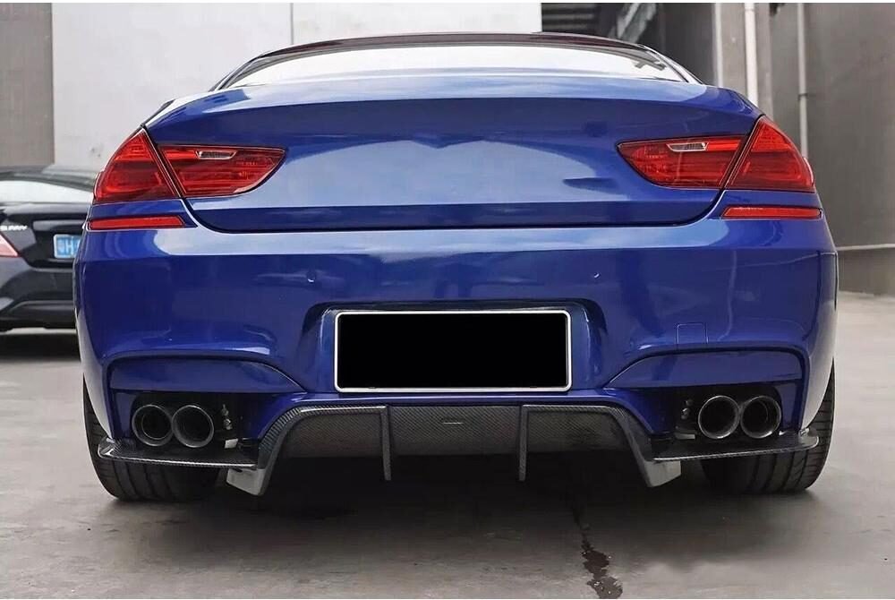 6 Series Carbon Fiber Rear Bumper Lip Diffuser Spoiler Body Kits for BMW F06 F12 F13 M6 M Tech M Sport 2013-2016