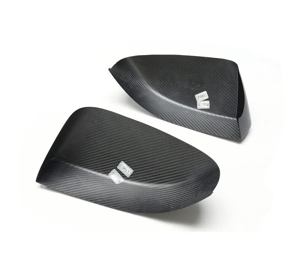 For Maserati Ghibli Quattroporte Sedan Carbon Fiber Rear View Mirror Cover 2017-2019