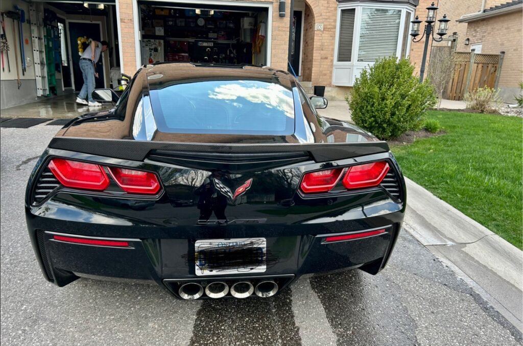Carbon Fiber Rear Spoiler Lid High Tail Wing for Chevrolet Corvette C7