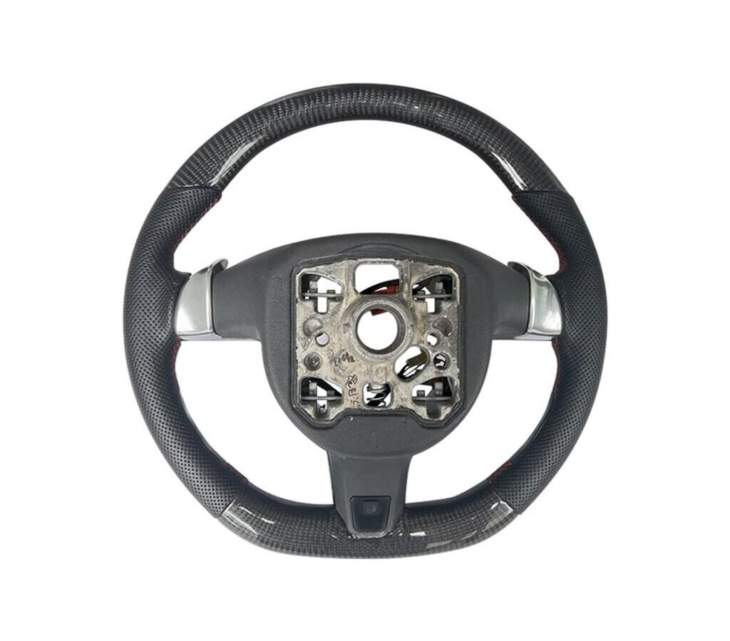 Carbon Fiber Steering Wheel Fit Porsche 718 911 991 Caymen Cayenne with Trim