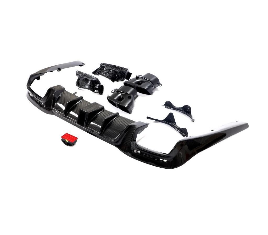 Real Carbon Fiber Front Bumper Lip Rear diffuser Spoiler Flaps Air Vent Outlet Cover ForMercedes Benz W222 S class S63 S65 18-20