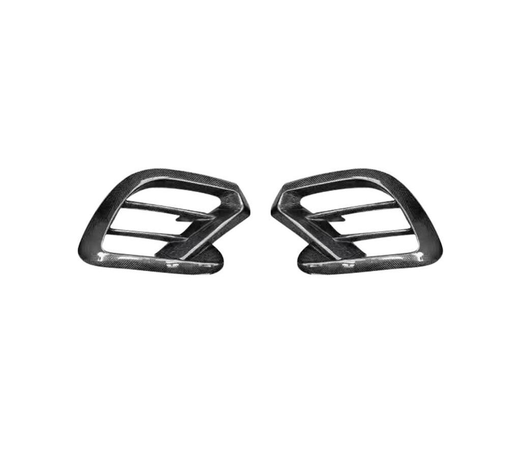 For Mercedes-Benz GLS63 AMG Carbon Fiber Fog Lamp Grill Air Vent Cover.