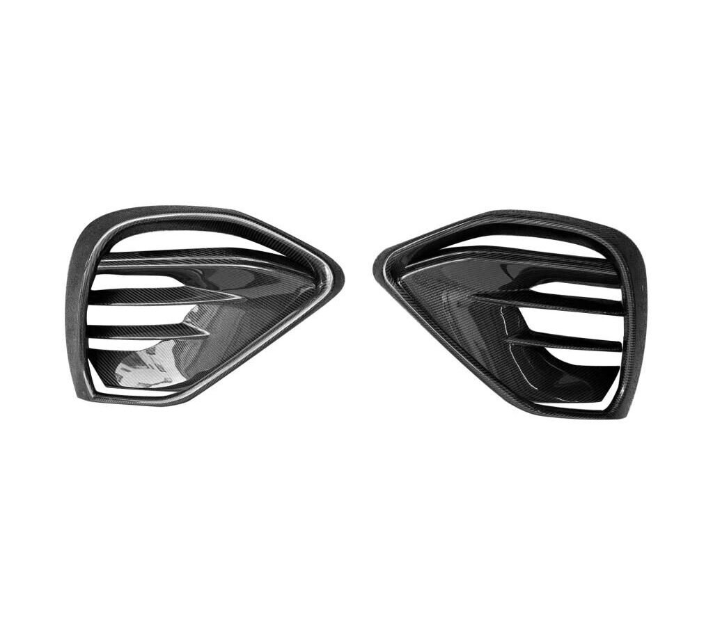 2024–2025 Mercedes-Benz GLE Coupe & SUV AMG-Line Brabus-Style Carbon Fiber Fog Light Trim (4-Piece Set)