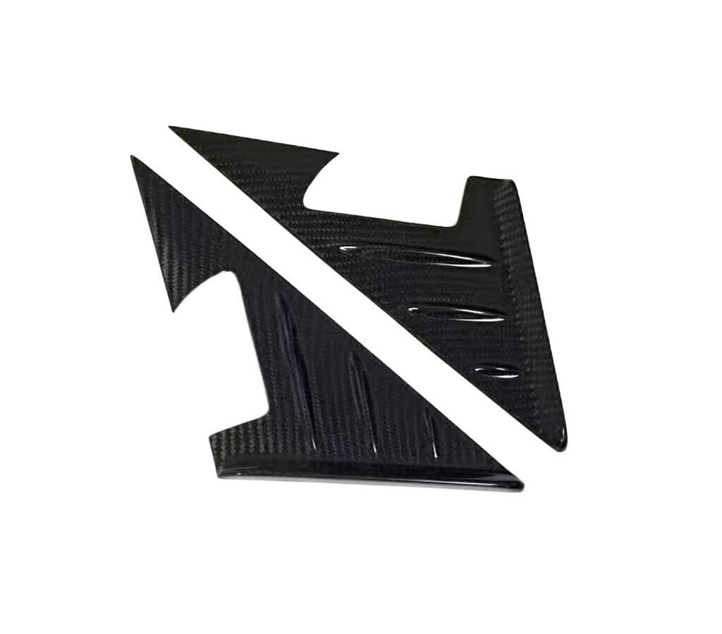 Dry Carbon Fiber A-pillar Triangle Decorative Cover Trim For BMW G87 M2