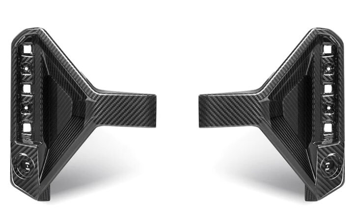 Dry Carbon Fiber Rear Bumper Reflector Trim for BMW M2 (G87) 2023+