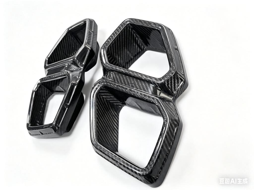 Dry Carbon Fiber Exhaust Tip Trim for BMW XM (G09) 2023–2025
