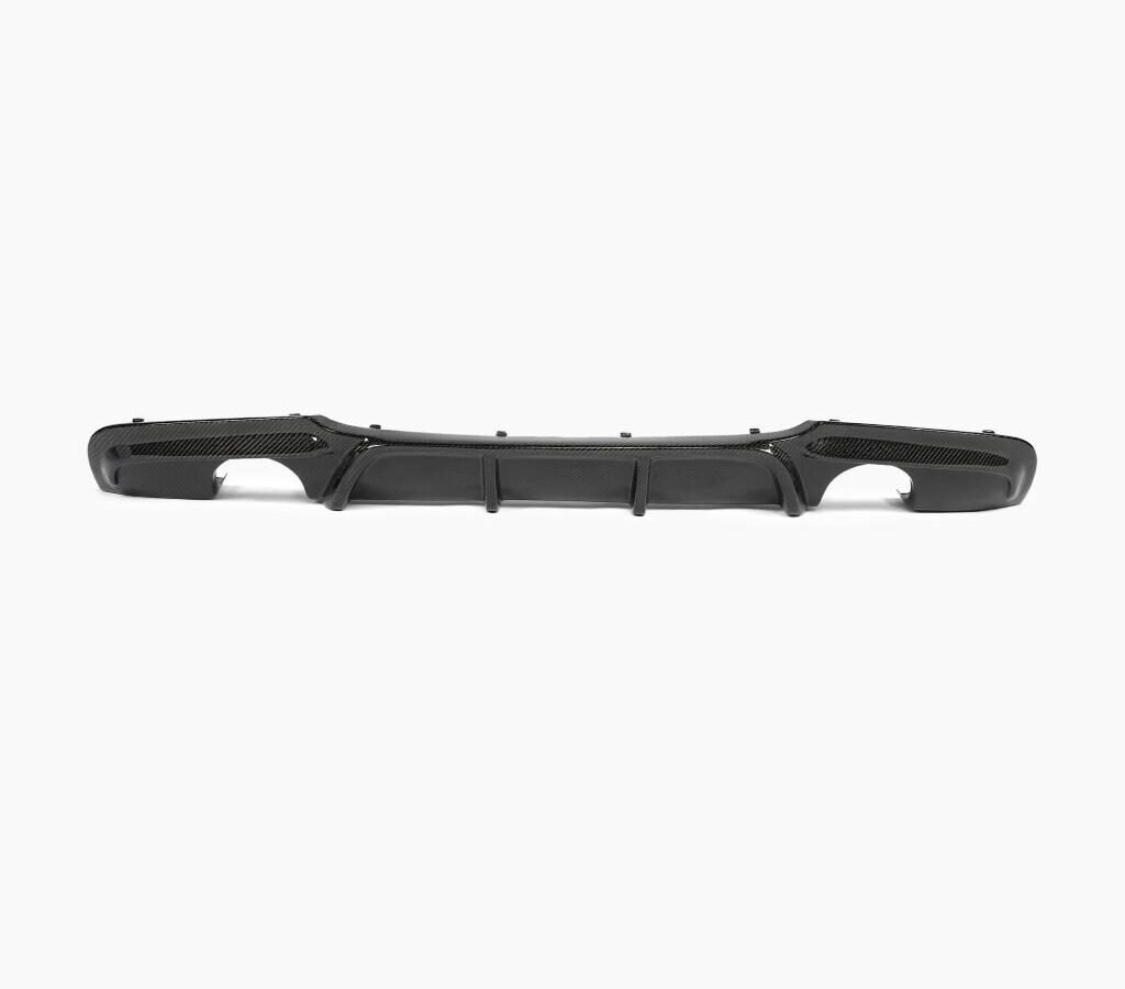 Carbon Fiber E90 Dual Muffler Single Out Rear Diffuser for BMW 3 Series E90 325i 335i M Sport Sedan 4-Door 2009-2013