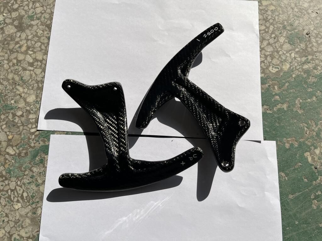 dry carbon Fiber Steering Wheel Paddle Shifter Extension for Maserati