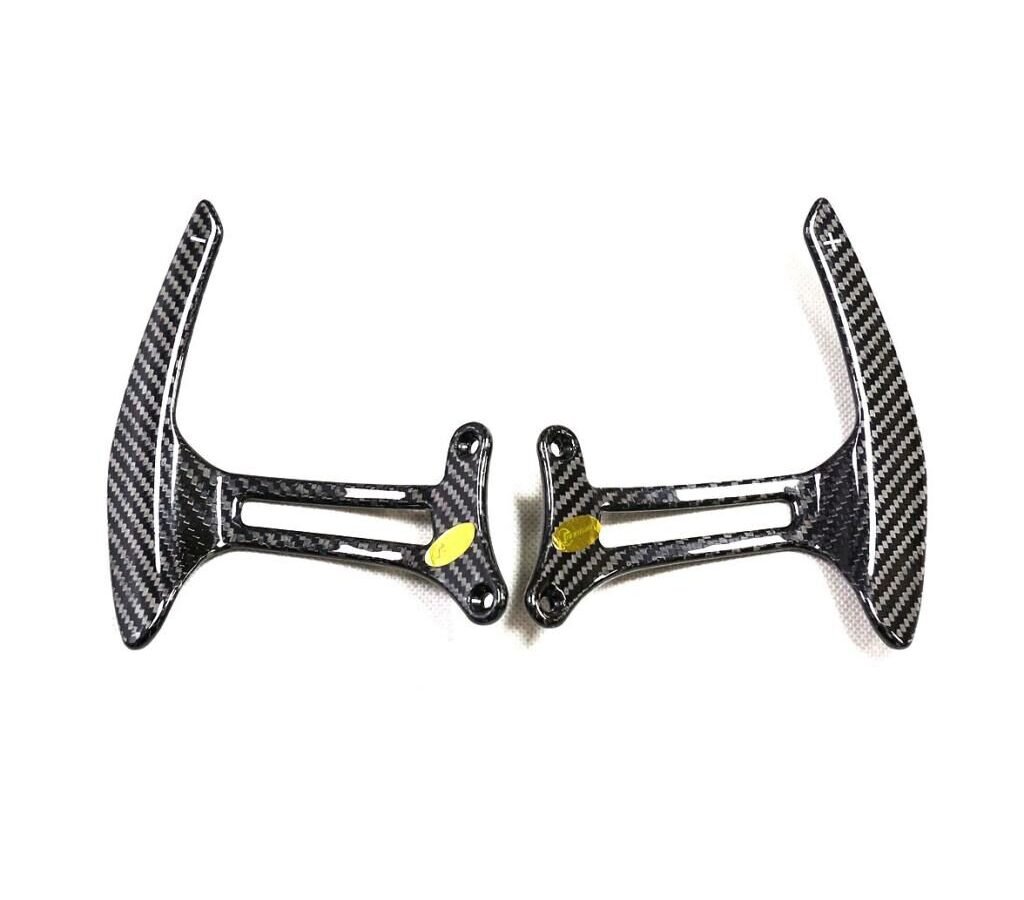 dry carbon Fiber Steering Wheel Paddle Shifter Extension for Ferrari 488