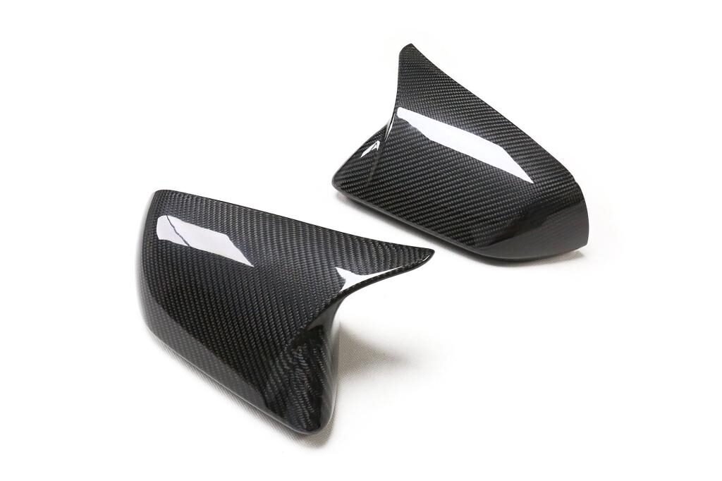 For Ford Mustang dry carbon us version Side Wing Mirror Cover Caps Carbon Fiber Rearview Mirror Case Cover without lane assistant 2015-2020