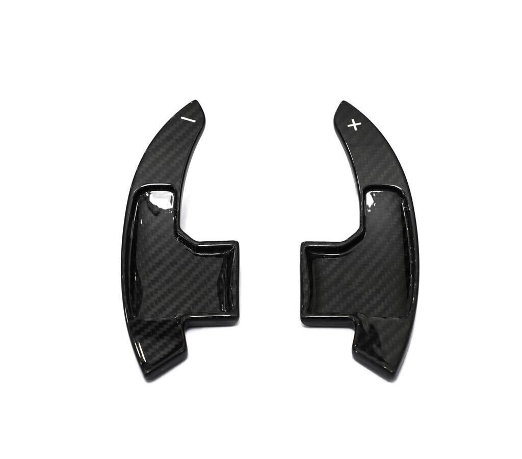 fits Ford Mustang 2015-21 prepreg dry carbon Steering Wheel Shift Paddle Shifter-Black