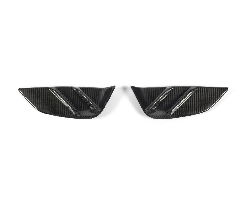 Side Fender Air Vent Trim For BMW 4 Series G82 G83 2021-2022 M4 Carbon Fiber Car Body Kit Duct Outlet Flow Splitter Canard Fin
