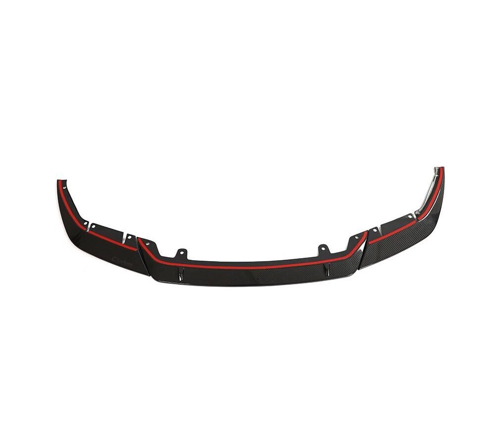 Autoclave Dry Carbon Tech Real Carbon Fiber MP Style Front Bumper Diffuser Lip Spoiler Splitter For BMW 5 Series F90 M5 2021 2022