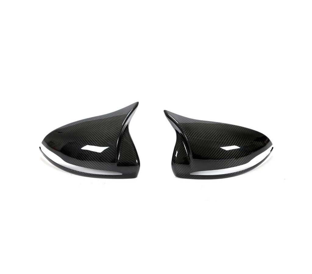 RHD Pre-preg Carbon Fiber Side Mirror Cover Pair Fit for Mercedes Benz C/E/S/GLC Class W205 W213 W238 X253 W222