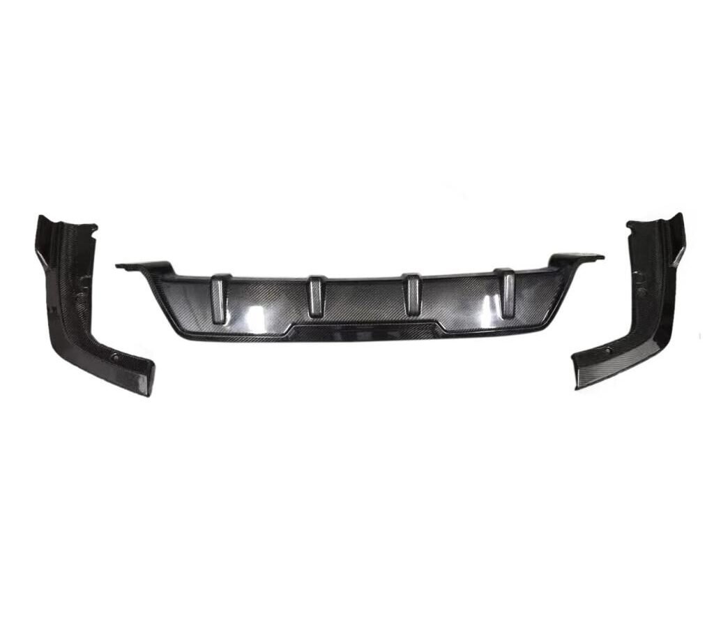 carbon fiber rear diffuser for BMW X6 G06 2020 2021 Spoiler Wing Glossy Black Car styling 3pcs/set