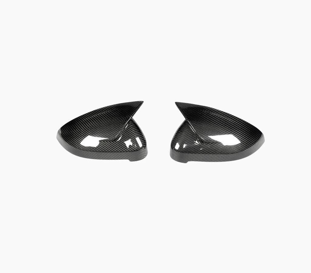 2pcs replacement carbon fiber mirror caps cover For Audi A4 A5 B9 Side 2017 2018 2019 S4 S5 RS5 allroad Quattro replace Covers（ with laneassistant)
