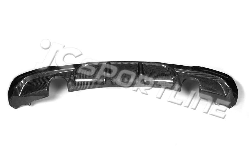carbon fiber Rear Spoiler Diffuser Lip Fit For BMW 3 Series GT M SPORT 2014-2015 single exhuast both side