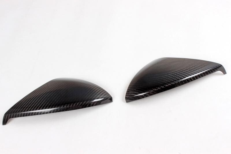 carbon fiber rear review mirror cover caps fit for golf vii 7 mk7 gti 2013up