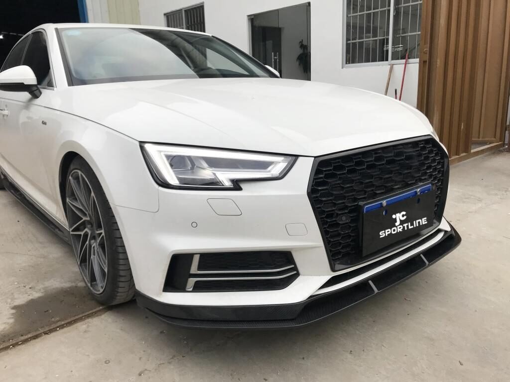 Carbon Fiber Front Bumper Lip for Audi S4