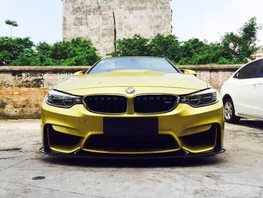 F80 M3 4Dr & F82 M4 2Dr carbon fiber 3D Style Front Bumper Lip – Carbon Fiber CF For BMW 2015
