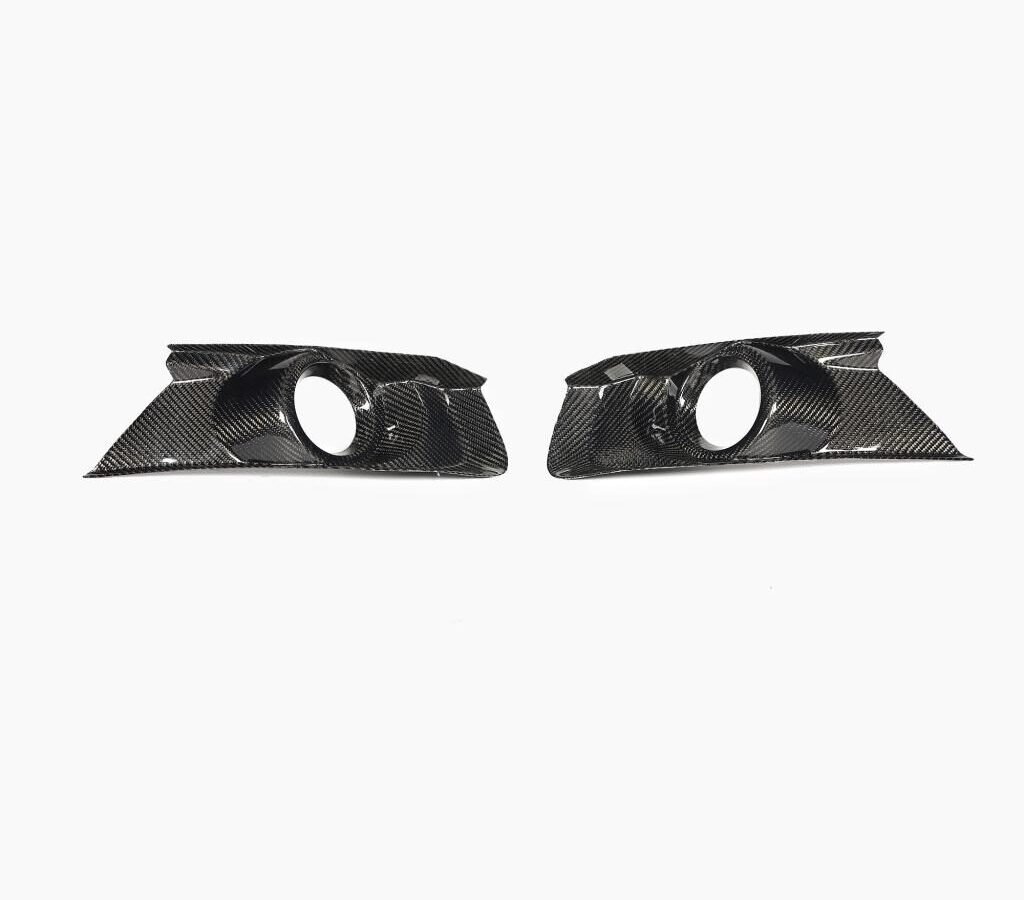 Carbon Fiber front bumper fog lamp light cover for Ford Mustang 2015 UP