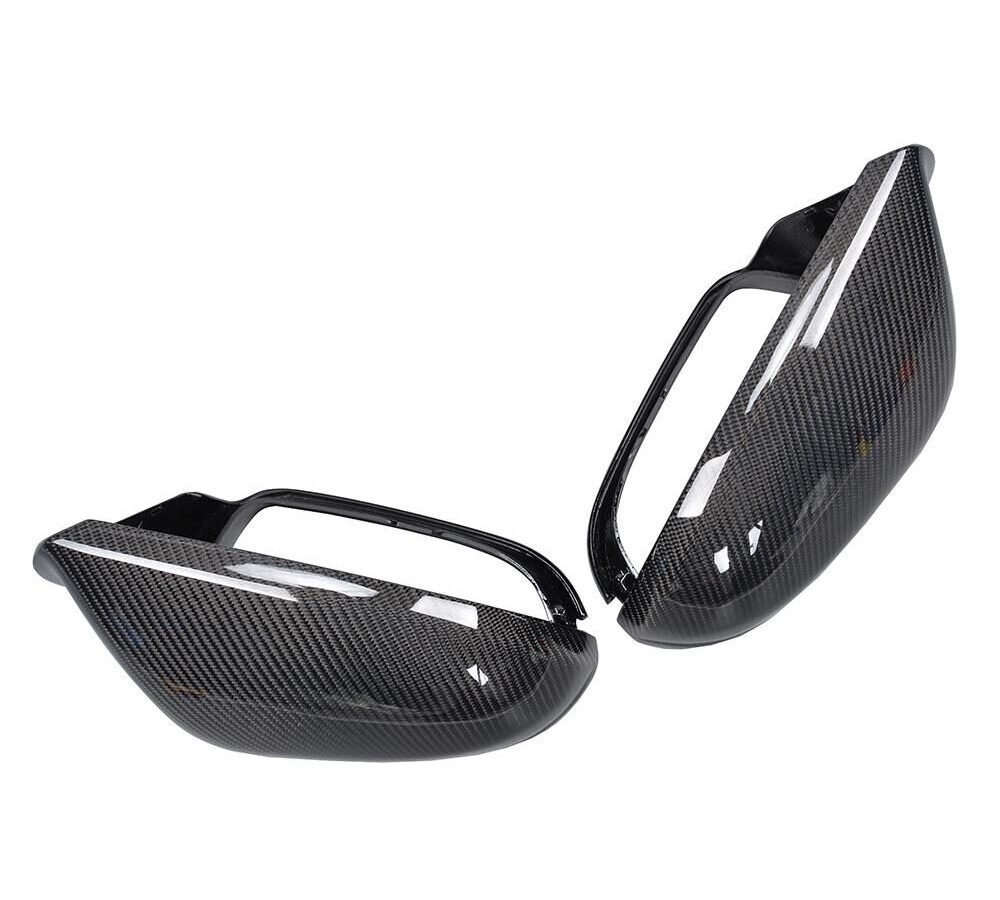 1Pair Replacement Carbon Fibre Mirror Covers for Audi A6 C7 S6 RS6 (Fits:A6 )