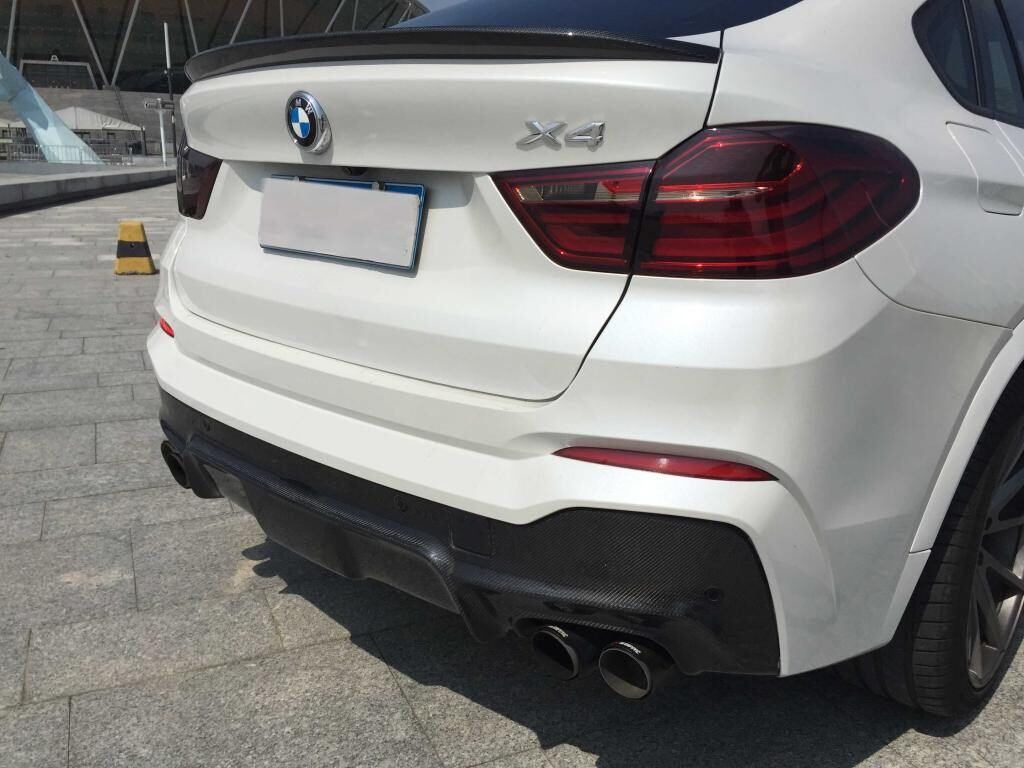Carbon Fiber Rear Diffuser For BMW X4 m sport