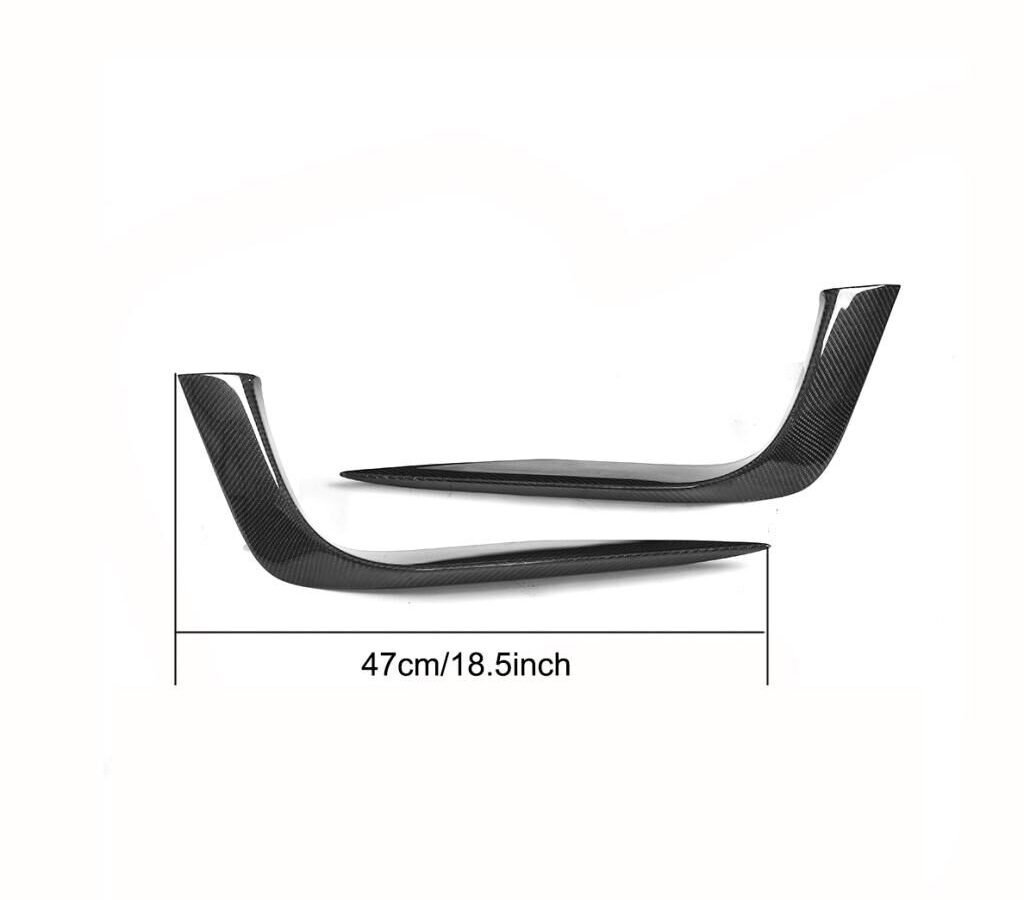 carbon fiber front bumper fins For Maserati Ghibli 2014-2016
