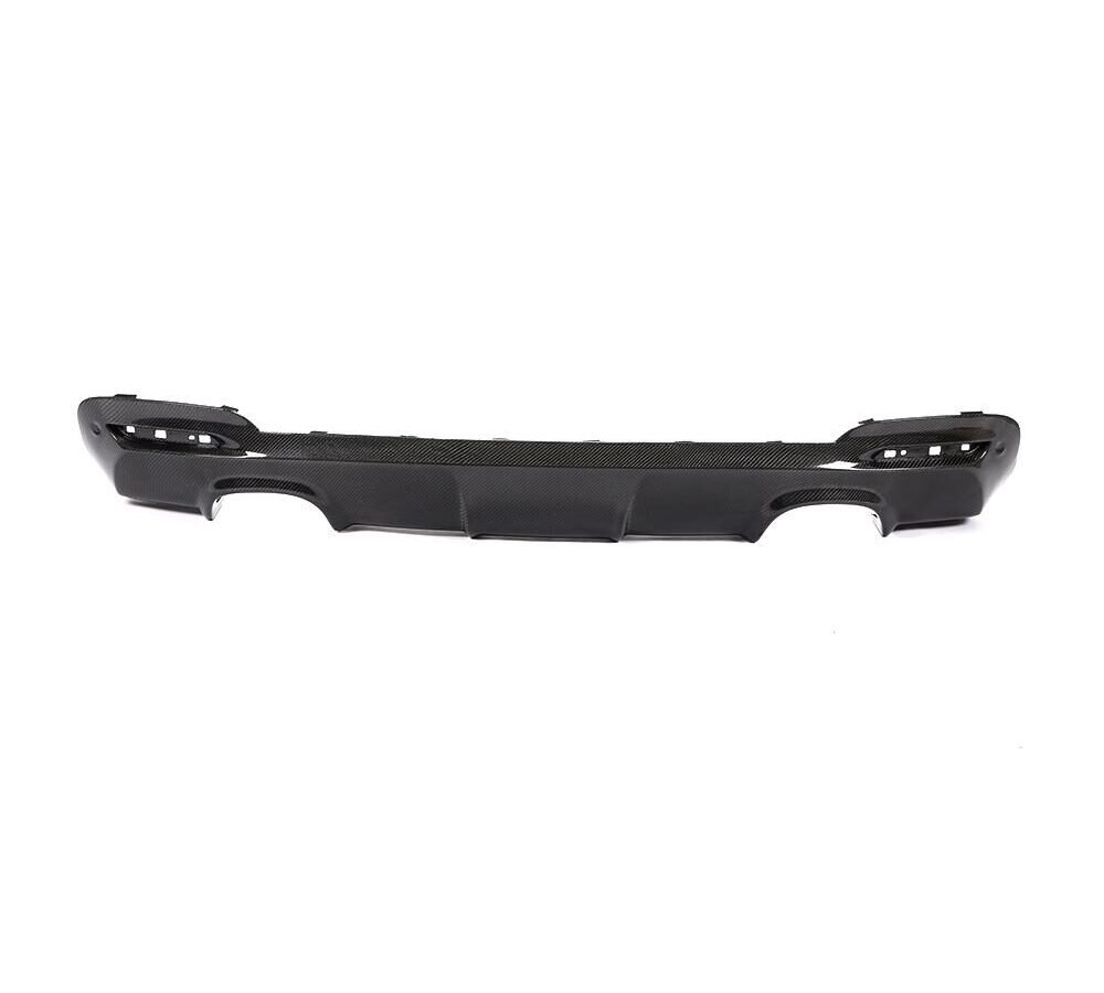 Carbon Fiber Rear Bumper Diffuser Spoiler For Bmw F34 3Series Gt M-Sport Bumper 3D Style 2014 Up Dual Exhuast Quad Outlet (Fit For M Sport Bumper)