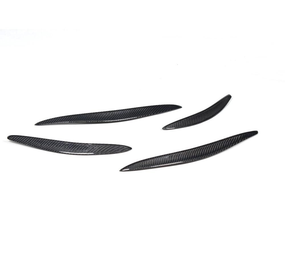 A3 S3 carbon fiber rear bumper bar grill side fins moulding trims 4pcs/set Fit For Audi A3 S line S3 Sedan 4-doors Only 2014
