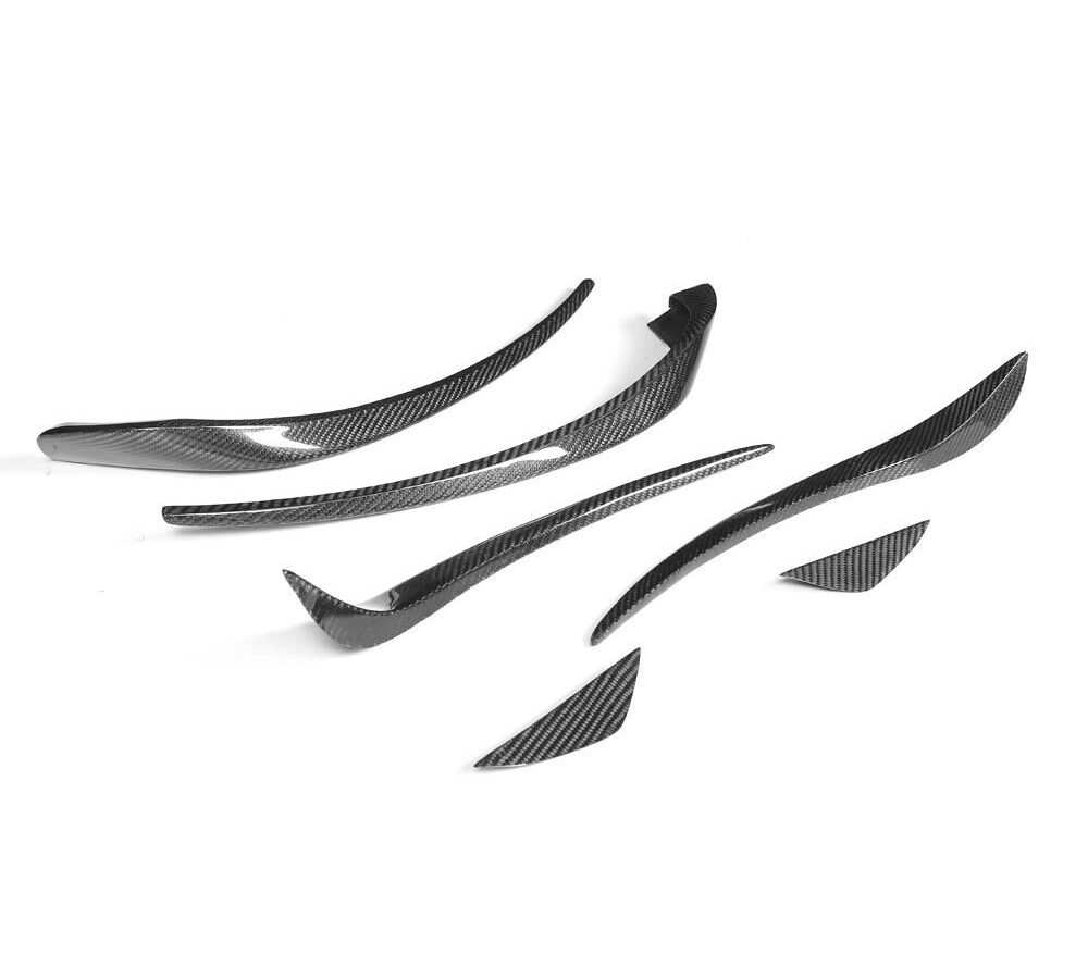 Carbon Moulding Trims Bumper Aprons Flaps For Mercedes Benz W117 C117 4Dr Cla250 6Pcs/Set