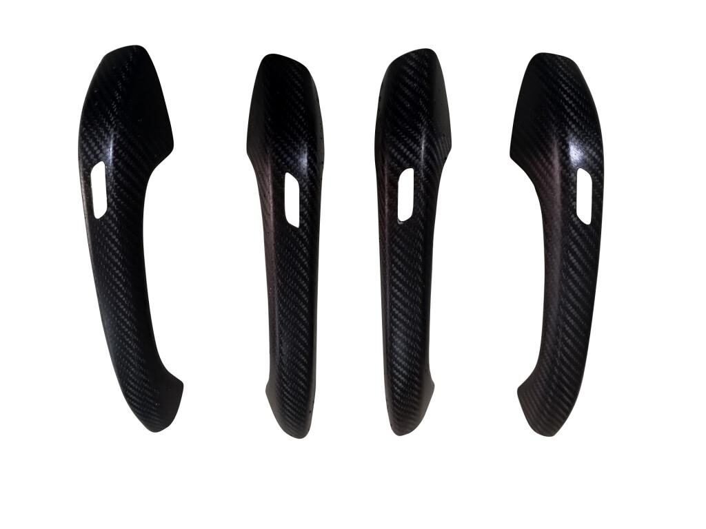 for porsche cayenne Carbon Fiber Door Handle Sequins Decoration Cover Trim 4pcs 2018